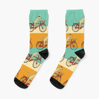 Pes a Veverička sú Priatelia | Rozmarný Zvierat Umenie | Pes, Jazda na Bicykli, Ponožky ponožky dizajnér značky ponožky pánske ponožky Zábava